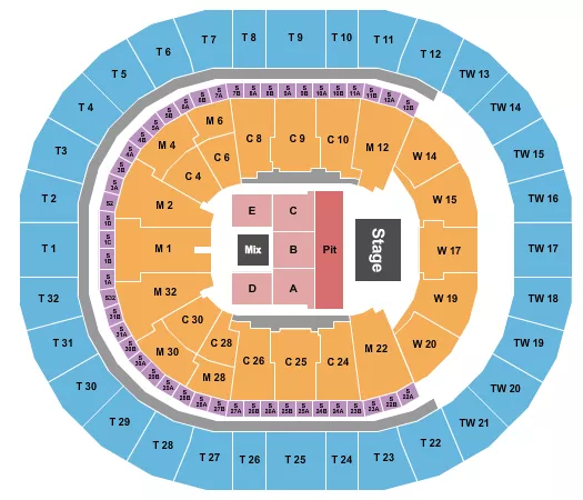 seating chart for Intuit Dome - Slipknot - eventticketscenter.com