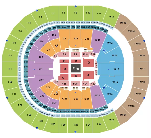 seating chart for Intuit Dome - WWE - eventticketscenter.com