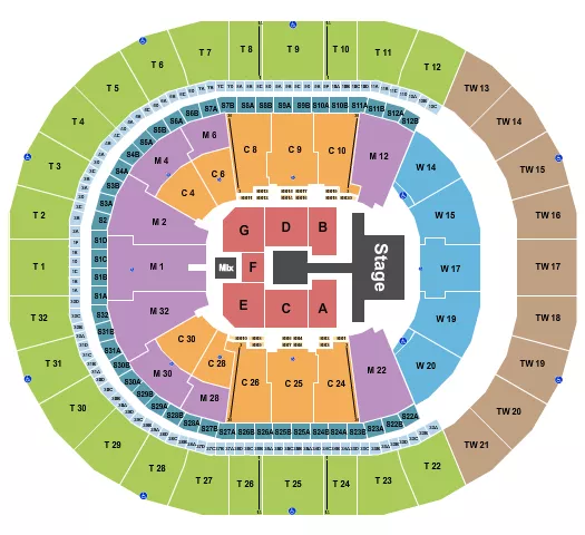 seating chart for Intuit Dome - Young Miko - eventticketscenter.com