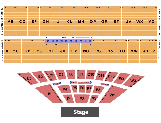 seating chart for Iowa State Fair - Pentatonix - eventticketscenter.com