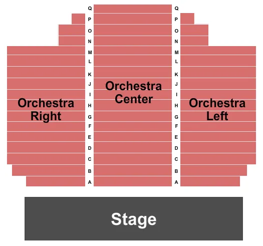 seating chart for Irish American Heritage Center - End Stage - eventticketscenter.com