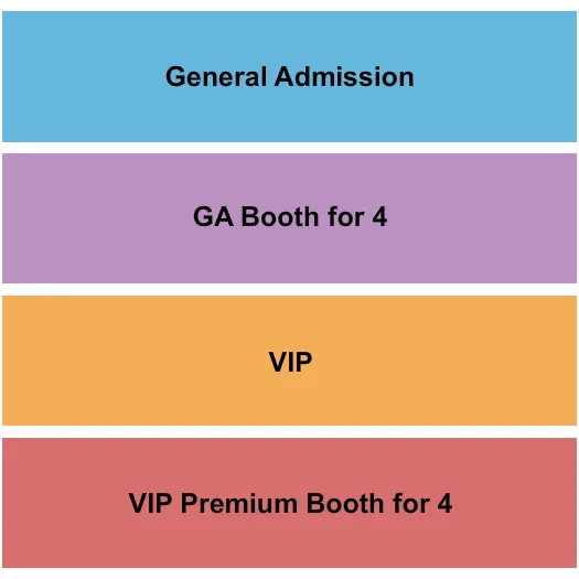 seating chart for Irvine Improv - GA/Booth/Premium - eventticketscenter.com