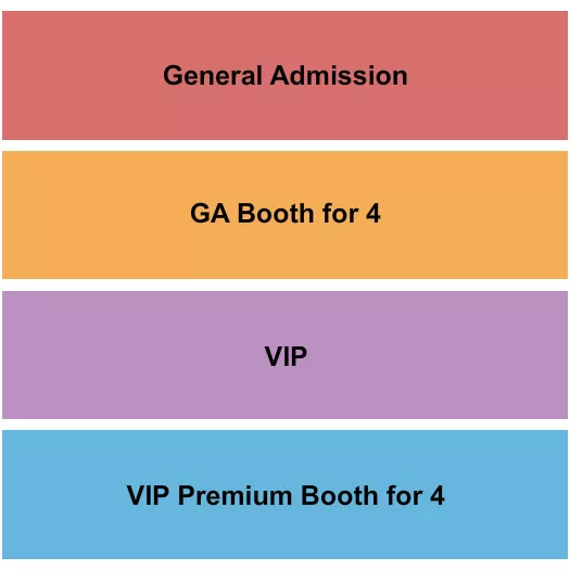 seating chart for Irvine Improv - GA/Booth/Premium - eventticketscenter.com