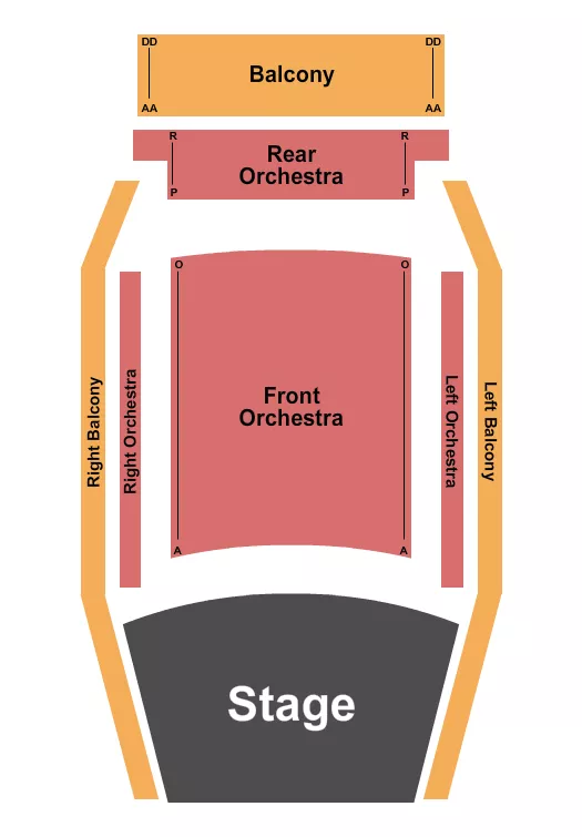 seating chart for Isabel Bader Centre for the Performing Arts - Endstage - eventticketscenter.com