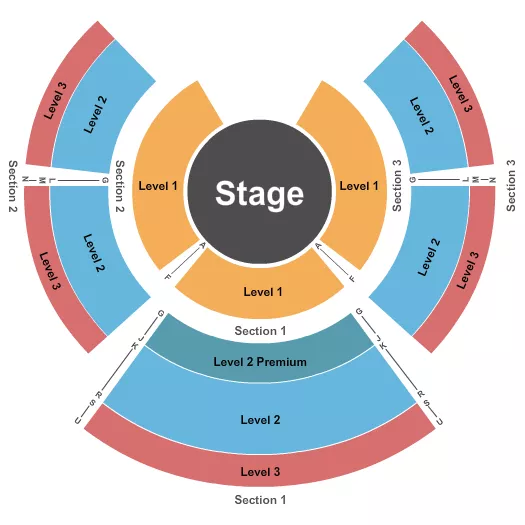 seating chart for Exton Square Mall - Cirque Italia - Static - eventticketscenter.com