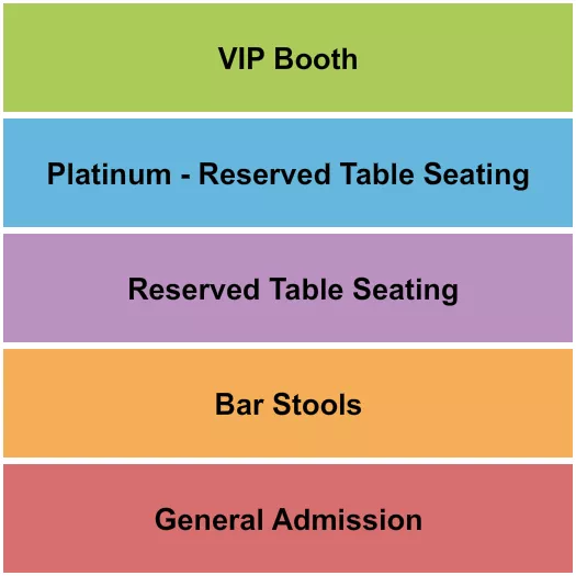 seating chart for Ivan'z House at Mozambique - GA/Barstools/Table/Booth - eventticketscenter.com