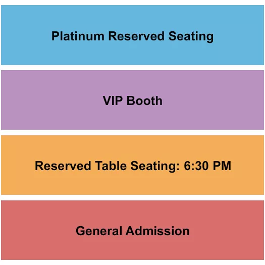 seating chart for Ivan'z House at Mozambique - RSVD/GA/VIP Booth/Plat - eventticketscenter.com