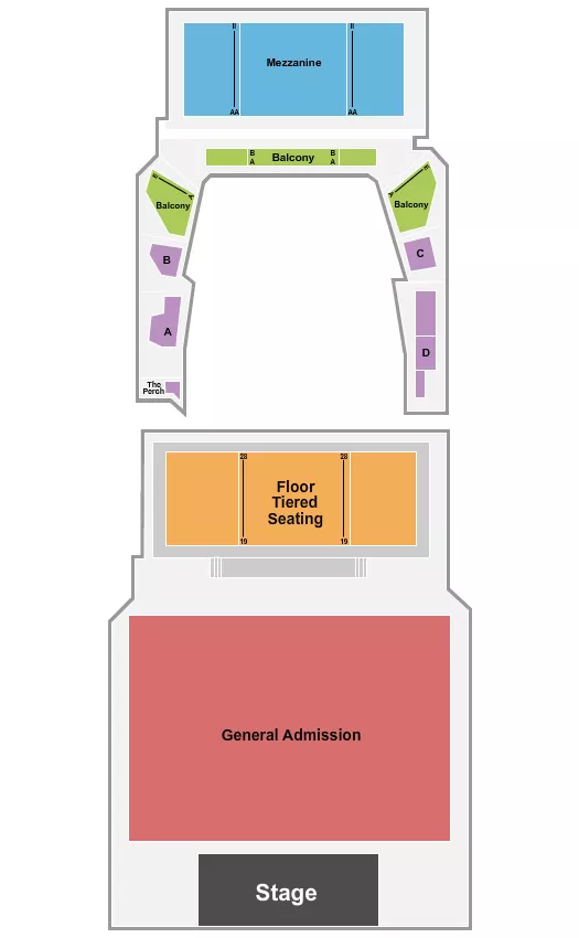 seating chart for JAG Soundhouse - Endstage GA Floor 2 - eventticketscenter.com