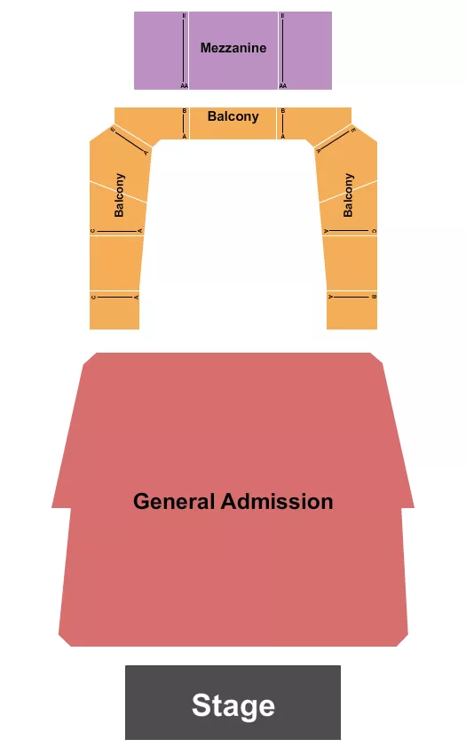 seating chart for JAG Soundhouse - Endstage GA Floor - eventticketscenter.com