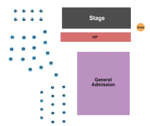 seating chart for J.D. Legends - GA/VIP/Tables - eventticketscenter.com