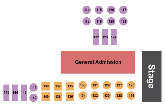 seating chart for J.D. Legends - GA/Tables 5 - eventticketscenter.com