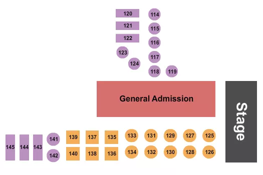 seating chart for J.D. Legends - GA/Tables 6 - eventticketscenter.com