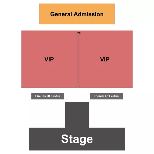seating chart for J. Fred Johnson Stadium - Fun Fest - eventticketscenter.com