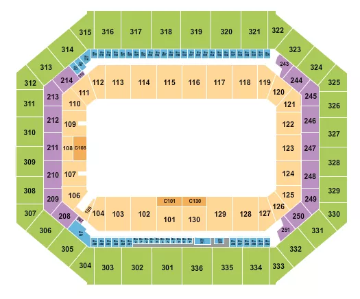 seating chart for JMA Wireless Dome - Monster Jam - eventticketscenter.com