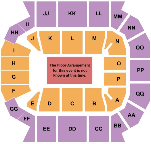 seating chart for Great Southern Bank Arena - Generic Floor - eventticketscenter.com