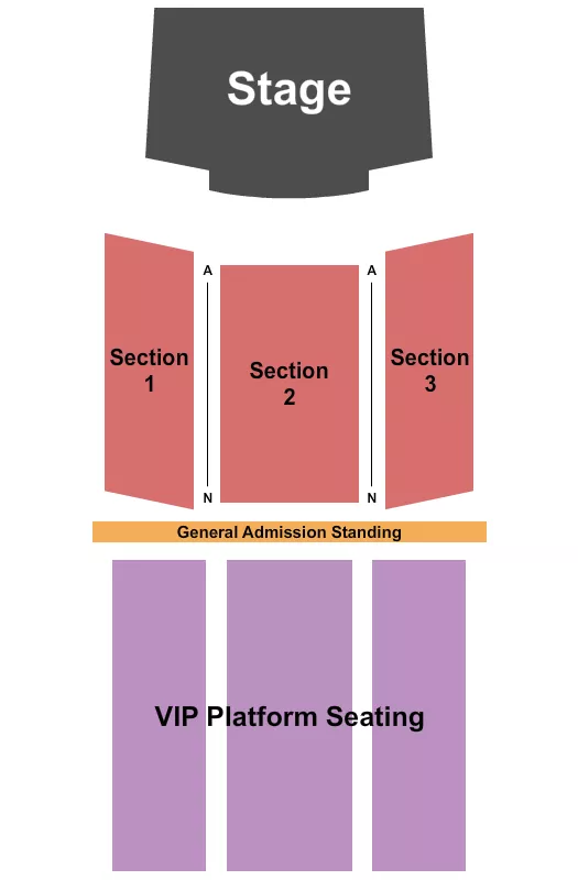seating chart for J Resort - Stagefront/GA/VIP - eventticketscenter.com