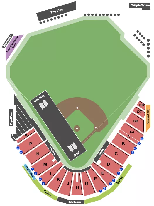 seating chart for Jackson Field - MI - Nitro Circus - eventticketscenter.com