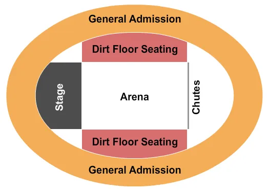 seating chart for Jacksonville Equestrian Center - Rodeo - eventticketscenter.com
