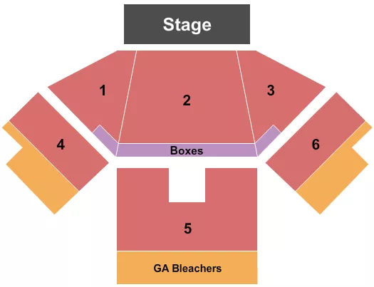 seating chart for Jacobs Pavilion - End Stage 2 - eventticketscenter.com