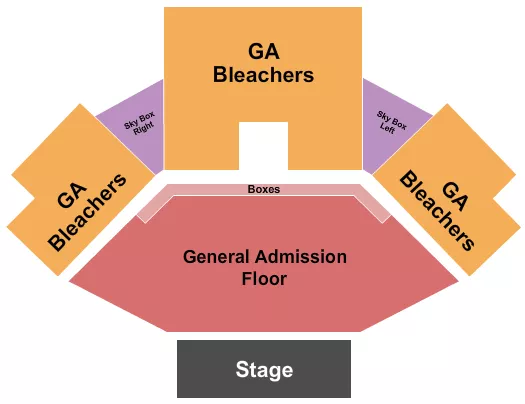 seating chart for Jacobs Pavilion - Endstage GA 2 - eventticketscenter.com
