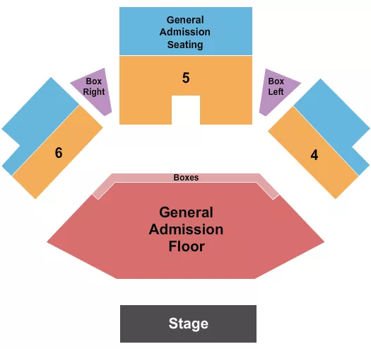 seating chart for Jacobs Pavilion - Endstage GA Floor 2 - eventticketscenter.com