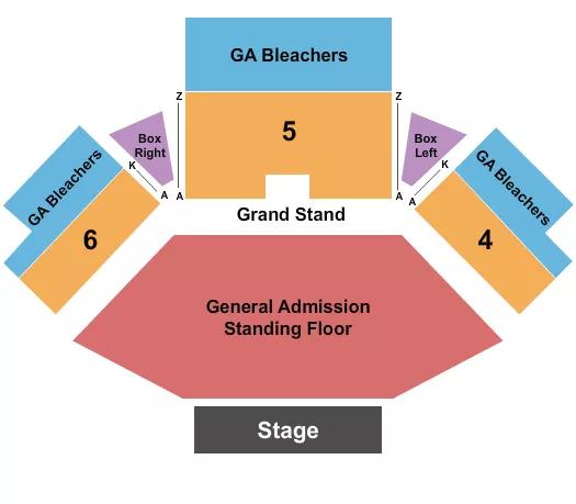 seating chart for Jacobs Pavilion - Endstage GA Floor 3 - eventticketscenter.com