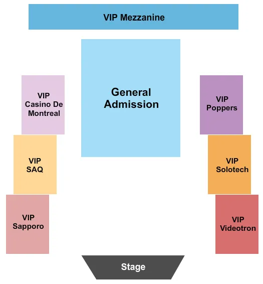seating chart for Jacques-cartier Pier In The Old Port Of Montreal - Igloofest - eventticketscenter.com