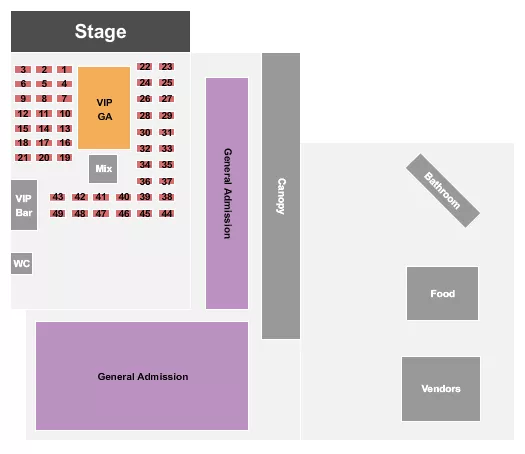 seating chart for Jam At The Dam Grounds - Jam At The Dam - eventticketscenter.com