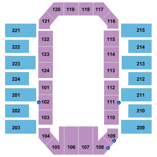 seating chart for James Brown Arena - Monster Jam - eventticketscenter.com