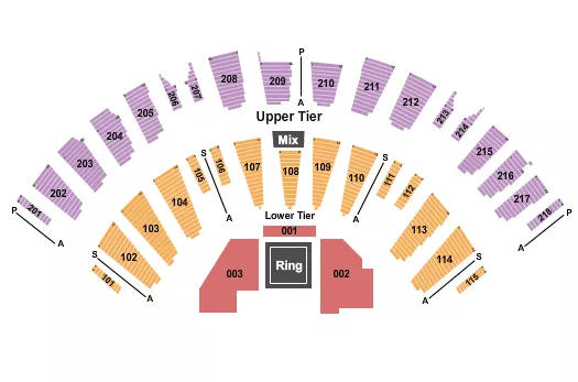 seating chart for James L Knight Center - Boxing 2 - eventticketscenter.com