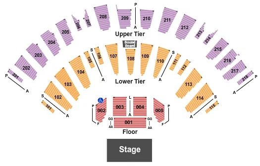seating chart for James L Knight Center - Endstage 4 - eventticketscenter.com