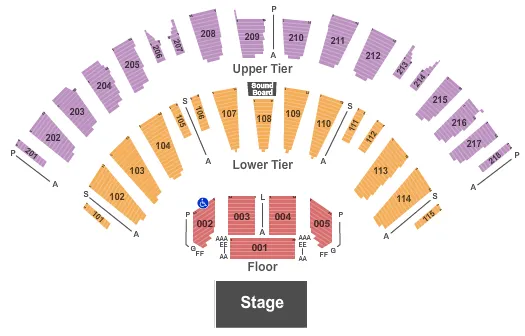 seating chart for James L Knight Center - End Stage - eventticketscenter.com