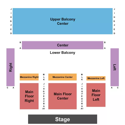 seating chart for Jaqua Concert Hall - Shedd Institute - MF/Balcony - eventticketscenter.com