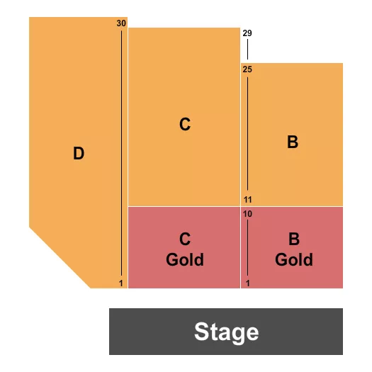 seating chart for Jean Carlo Stephenson Auditorium - Endstage - eventticketscenter.com