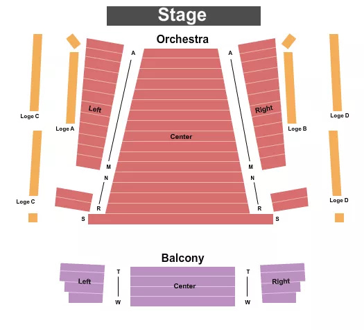 seating chart for Jeanne & Peter Lougheed Performing Arts Centre - End Stage - eventticketscenter.com