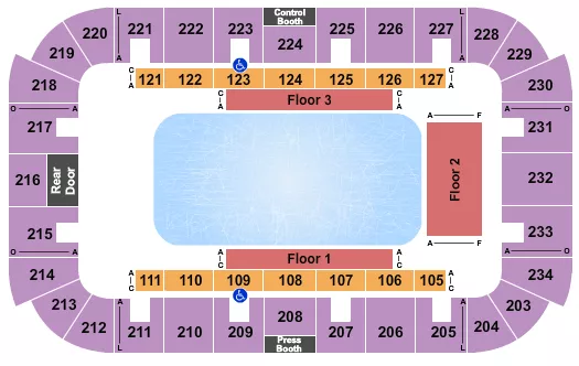 seating chart for Jenkins Arena - RP Funding Center - Disney On Ice - eventticketscenter.com