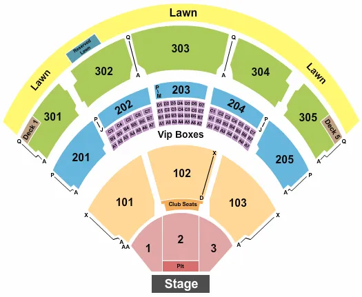 seating chart for Jiffy Lube Live - Alice in Chains - eventticketscenter.com