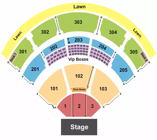 seating chart for Jiffy Lube Live - Endstage 3 - eventticketscenter.com