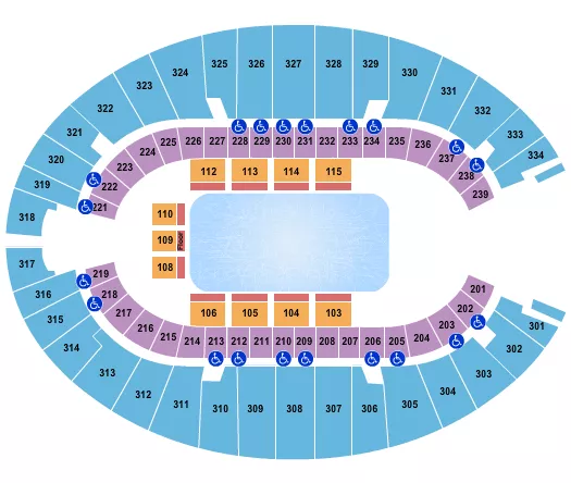 seating chart for Jim Norick Arena - Disney On Ice - eventticketscenter.com