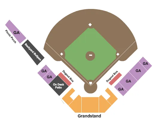 seating chart for Joe Martin Stadium - Baseball 2020 - eventticketscenter.com