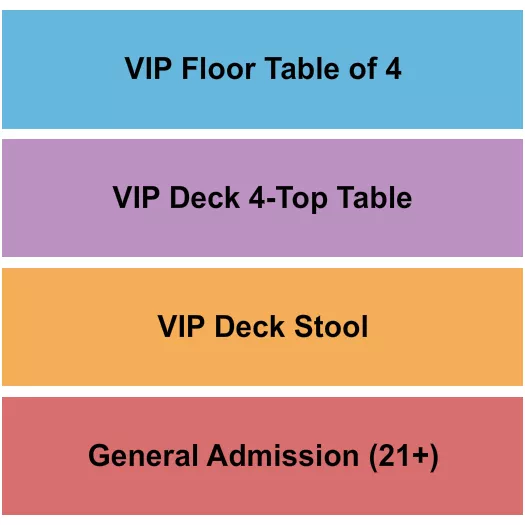 seating chart for Joe's Honky Tonk - GA/Deck/Floor - eventticketscenter.com