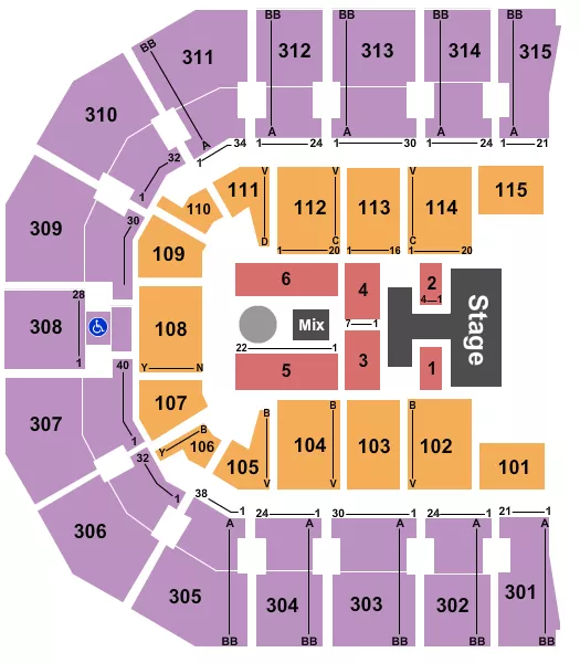 seating chart for John Paul Jones Arena - Disney's Descendants - eventticketscenter.com