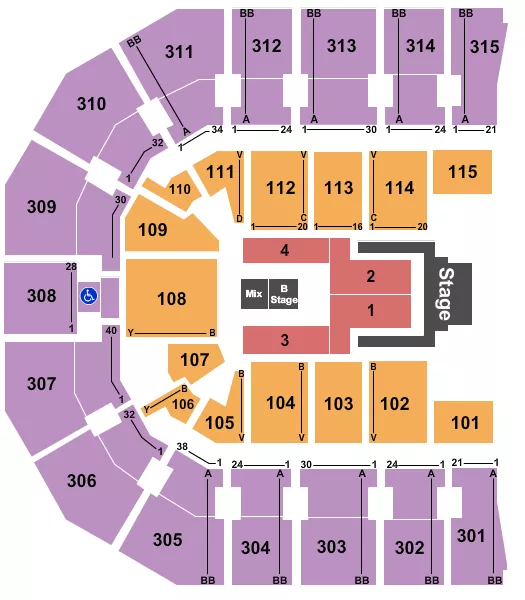 seating chart for John Paul Jones Arena - Jelly Roll - eventticketscenter.com