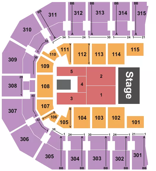 seating chart for John Paul Jones Arena - TSO - eventticketscenter.com