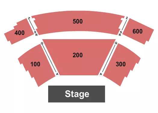 seating chart for Johnny Carson Theatre - Norfolk - Endstage - eventticketscenter.com