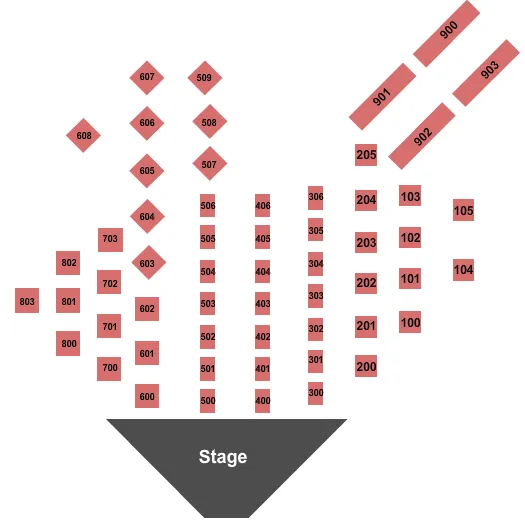 seating chart for Jonathan's Restaurant - End Stage - eventticketscenter.com