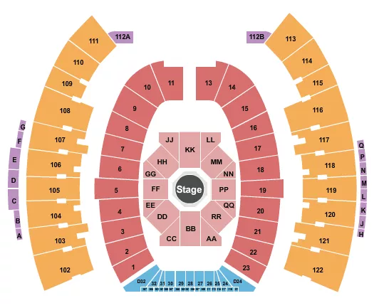 seating chart for Jones AT&T Stadium - George Strait - eventticketscenter.com