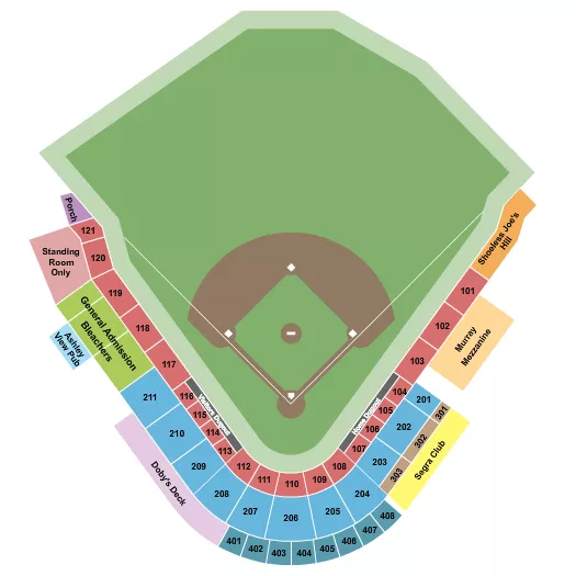 Baseball 2018 Seating Map