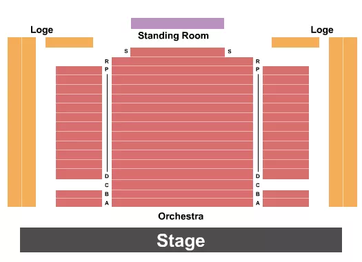 seating chart for Joyce Theater - End Stage - eventticketscenter.com