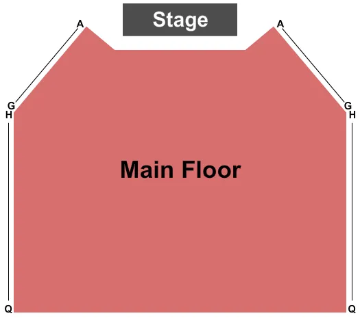 seating chart for Judy Bayley Theatre - End Stage - eventticketscenter.com